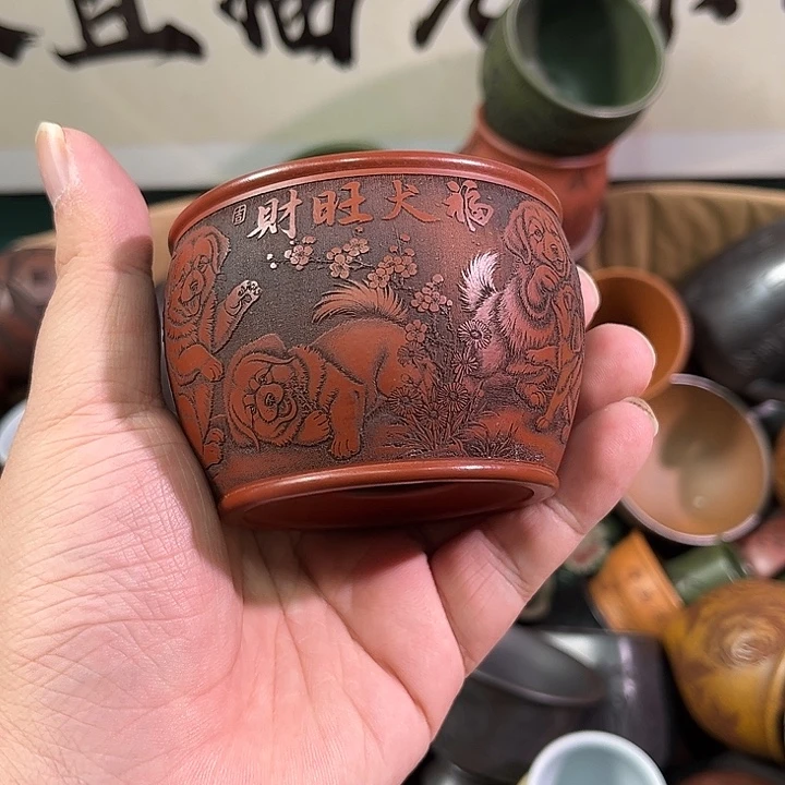 茶杯紫砂全手工紫砂主人杯