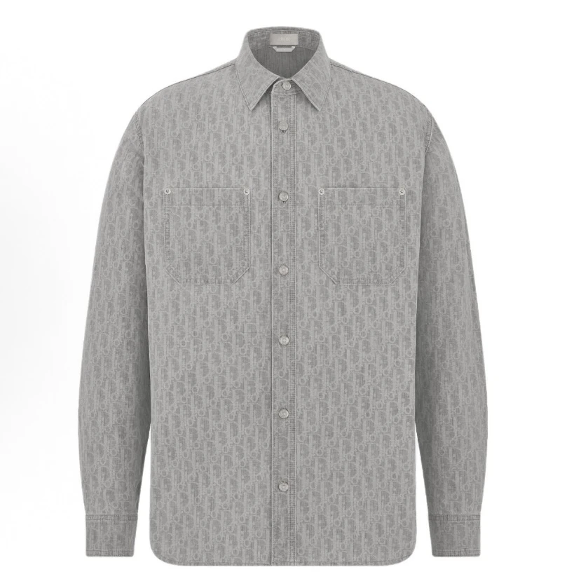未使用 DIOR/迪奥 ss25老花牛仔衬衫外套 39码 md1975