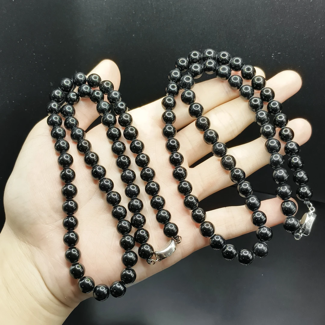 【东北哥精选】黑美人碧玺公主链Y5【多样性发其一】约8mm