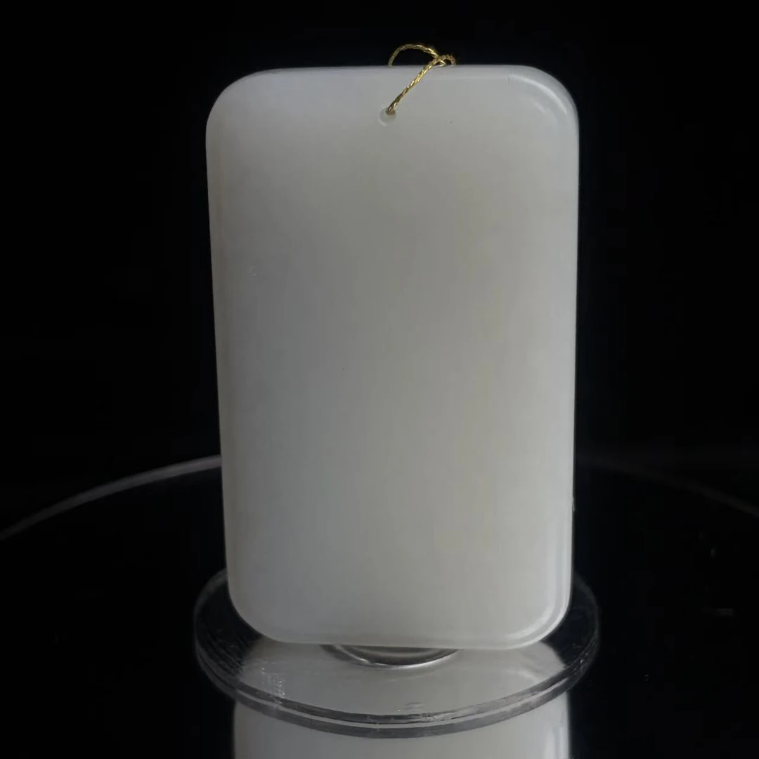 和田玉白玉无事牌A032