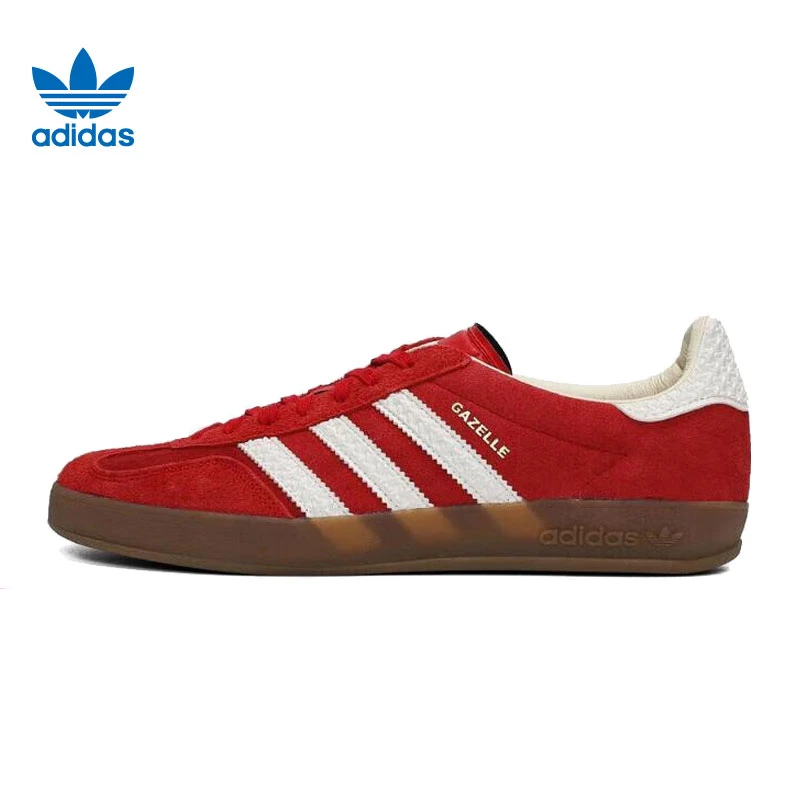 吾adidas阿迪达斯三叶草男女鞋GAZELLE INDOOR运动鞋休闲鞋IF1808