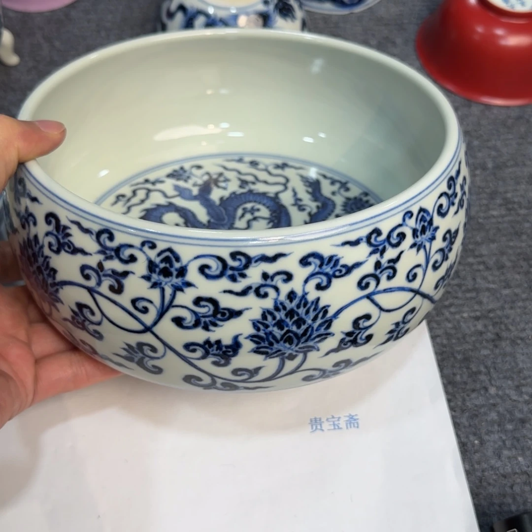 瓷杯子当代仿古精品全手工