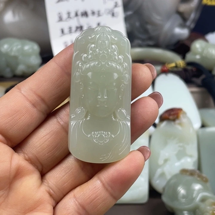 和田玉（糖玉）颈饰未镶嵌