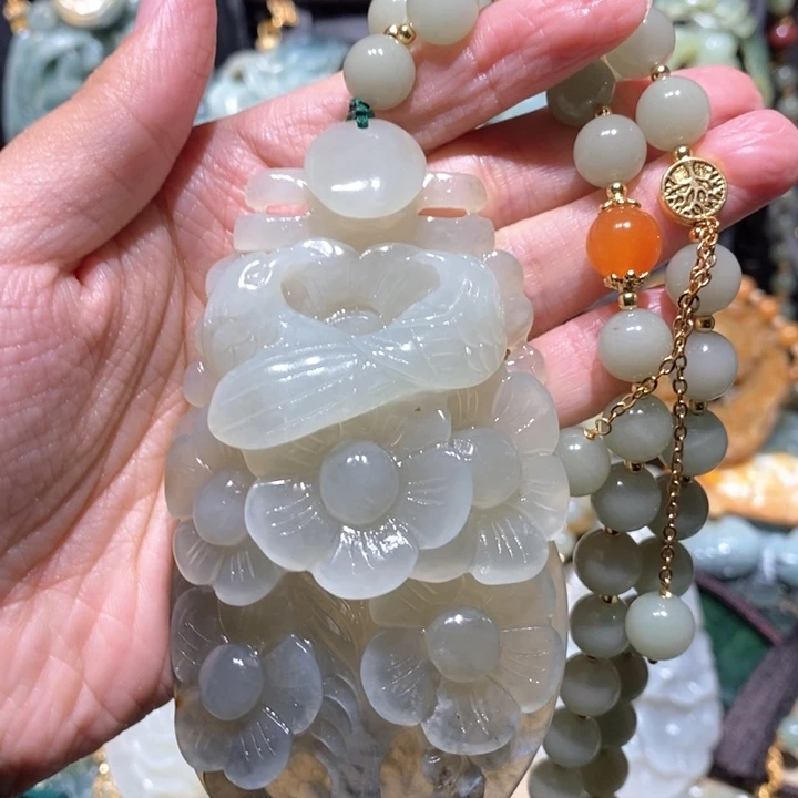 岫玉毛衣链未镶嵌