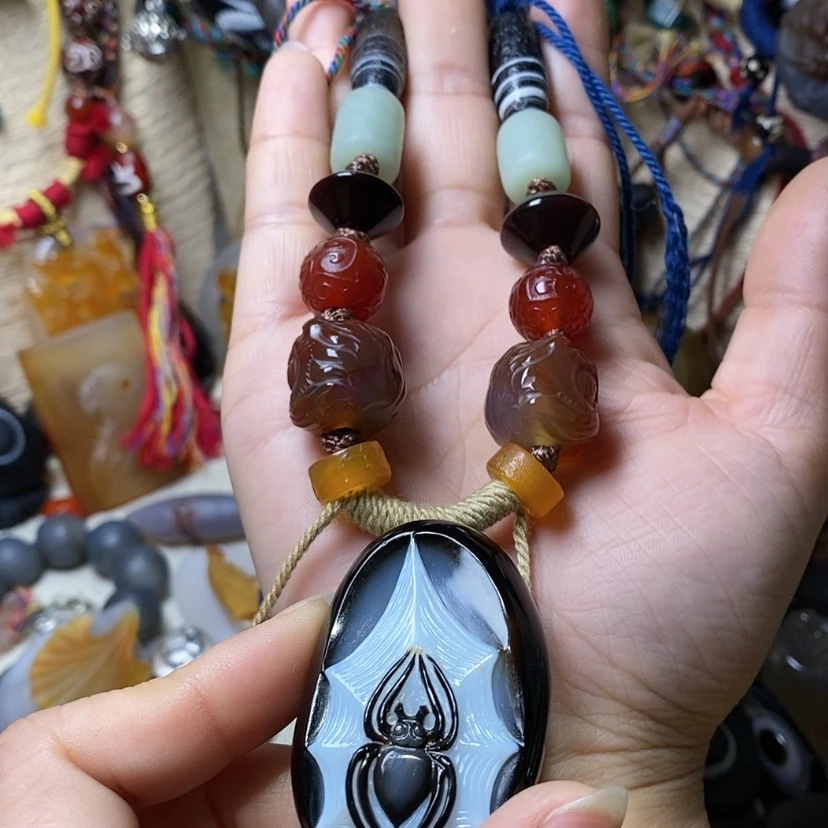 【闪购商品】玛瑙/玉髓颈饰未镶嵌毕*