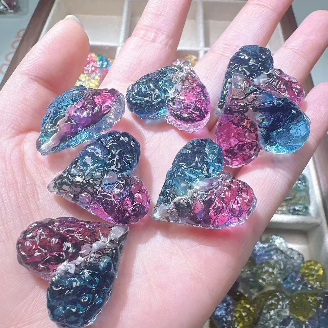 韩国胶定定人鱼爱心珠