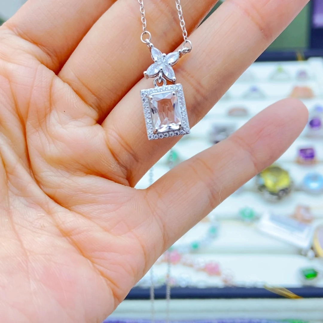 颈饰银S925镶嵌水晶
