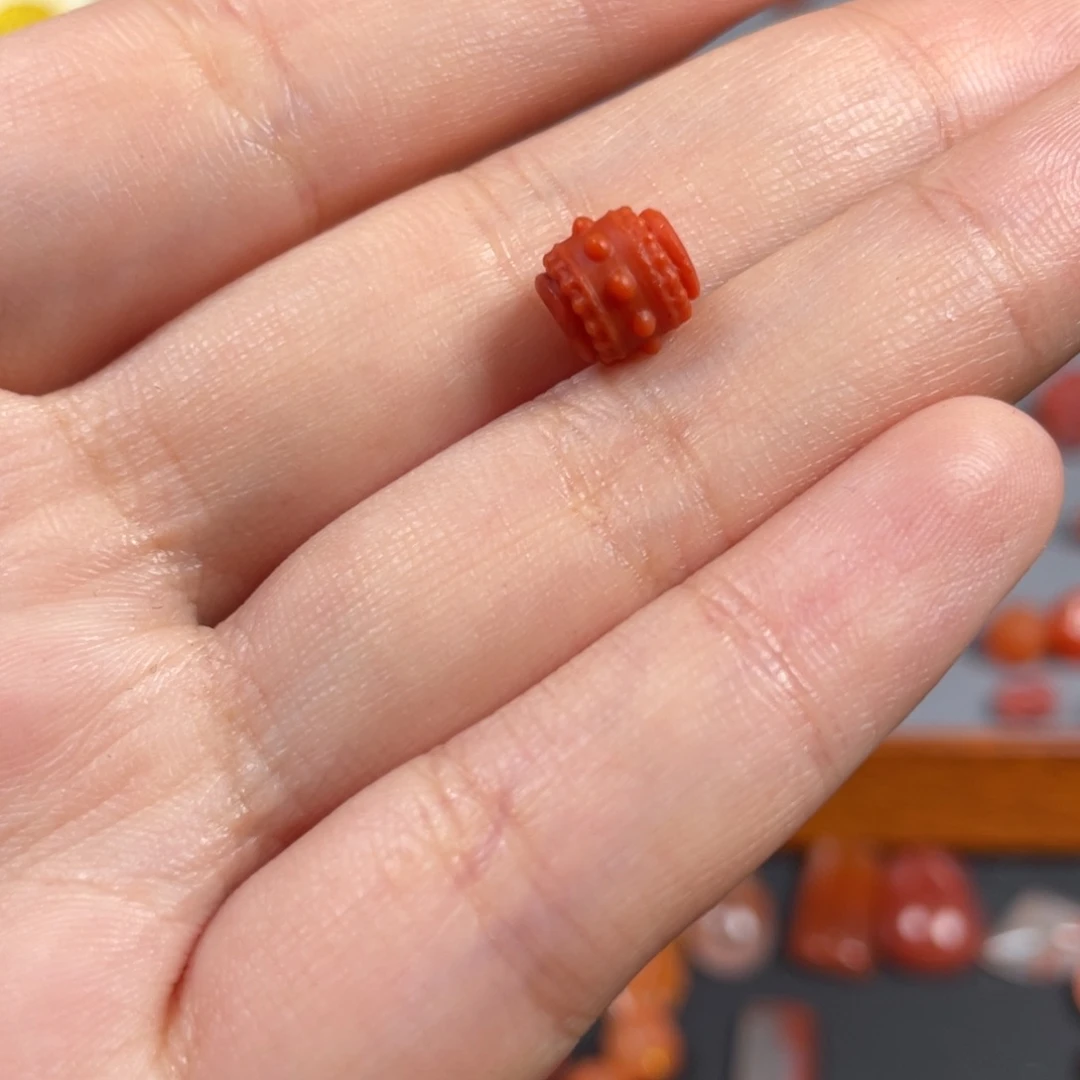 南红玛瑙转经筒未镶嵌小***吃