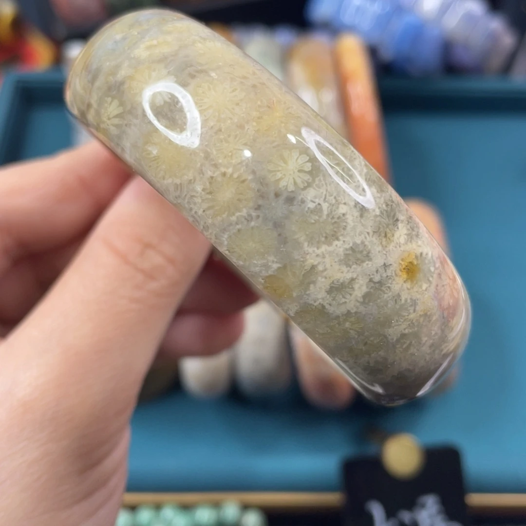 未镶嵌手镯硅化玉