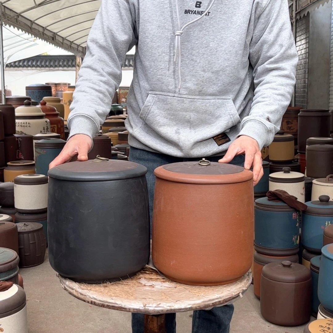 紫砂茶叶罐8 饼茶叶罐2个