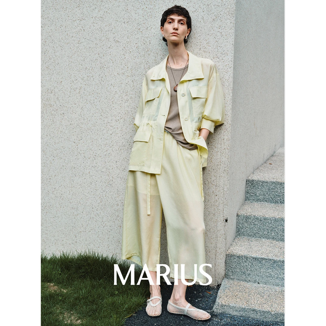 MARIUS丨“新贵套”夏季旅行者格子电力纺松弛老钱外套/马甲/七分裤