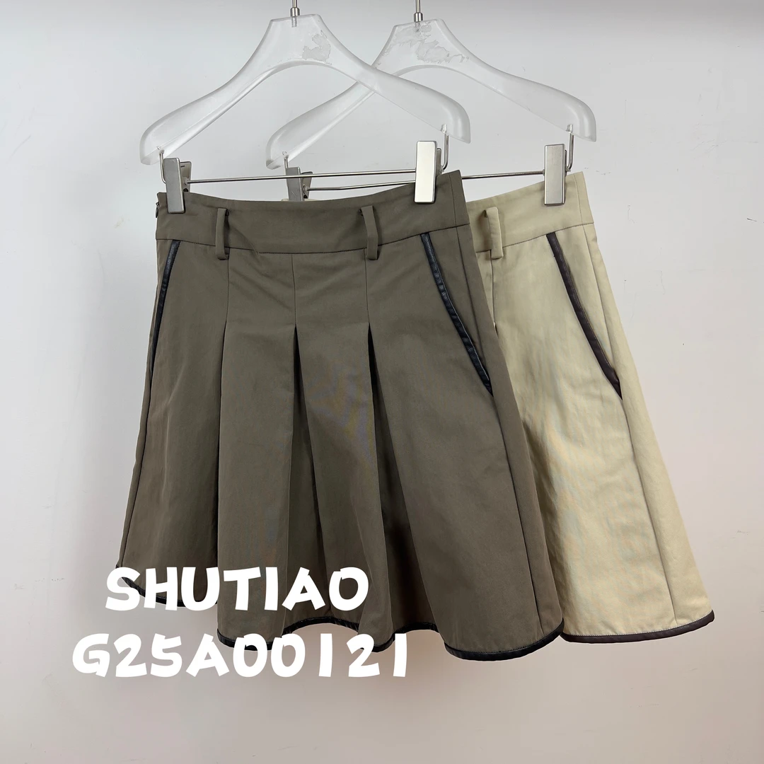 【SHUTIAO】2024秋冬：新款小众设计款短裙G25A00121