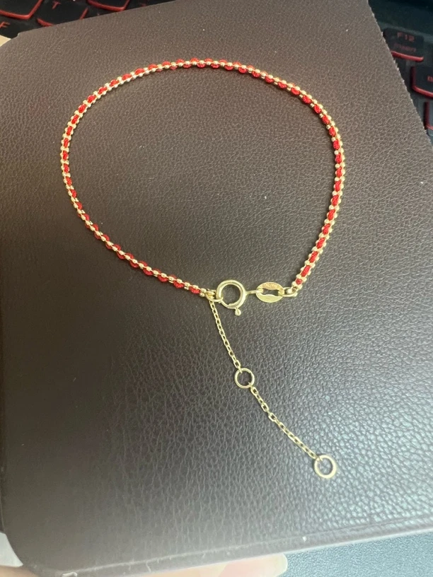 诚辉钰玺 18k金红绳手链