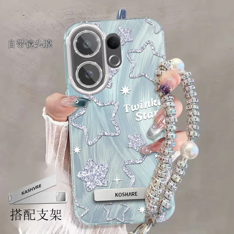 带镜头膜VIVOS30手机壳星星s30promini全包防摔软壳羽纱新款手链