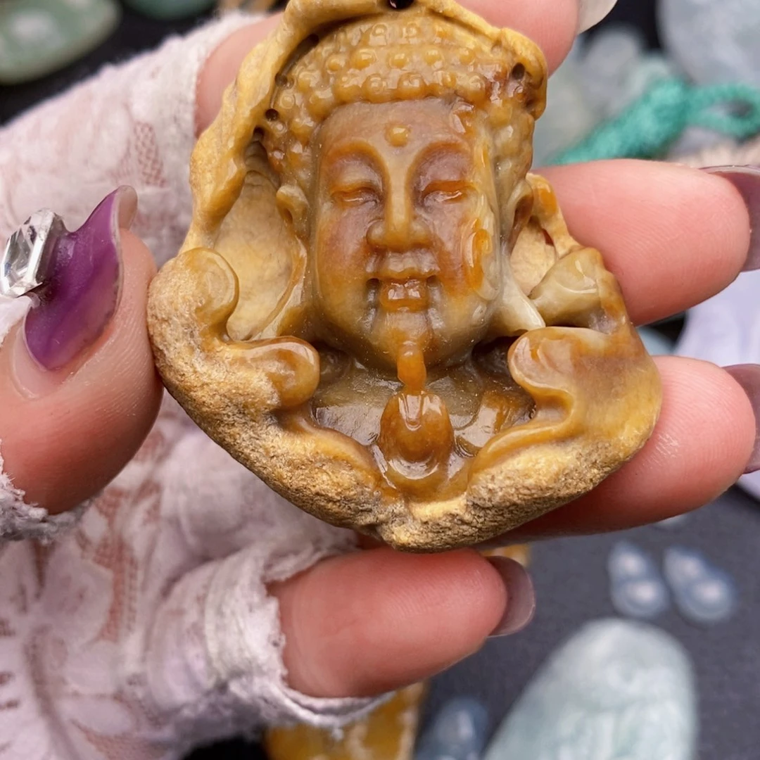 翡翠颈饰未镶嵌?*颖观音头