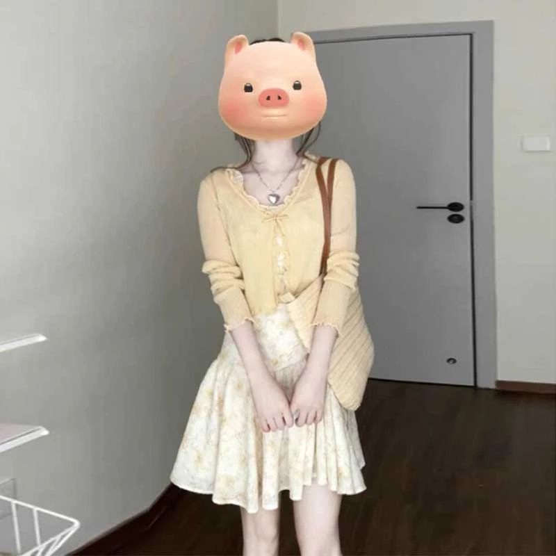 【两件套】法式气质收腰显瘦a字吊带连衣裙子2025新款套装裙D0684