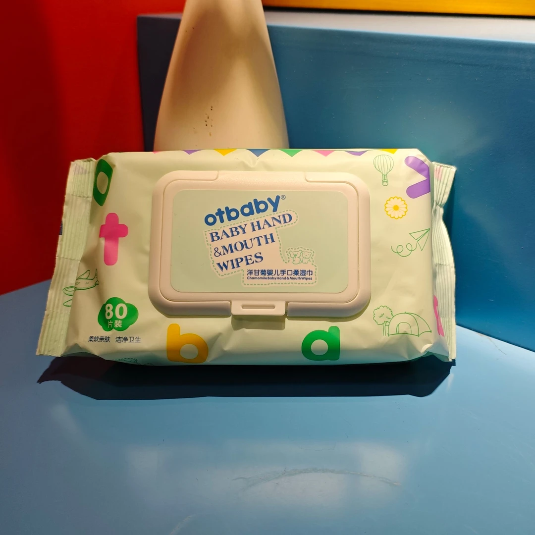 Otbaby洋甘菊婴儿手口柔湿巾80片装