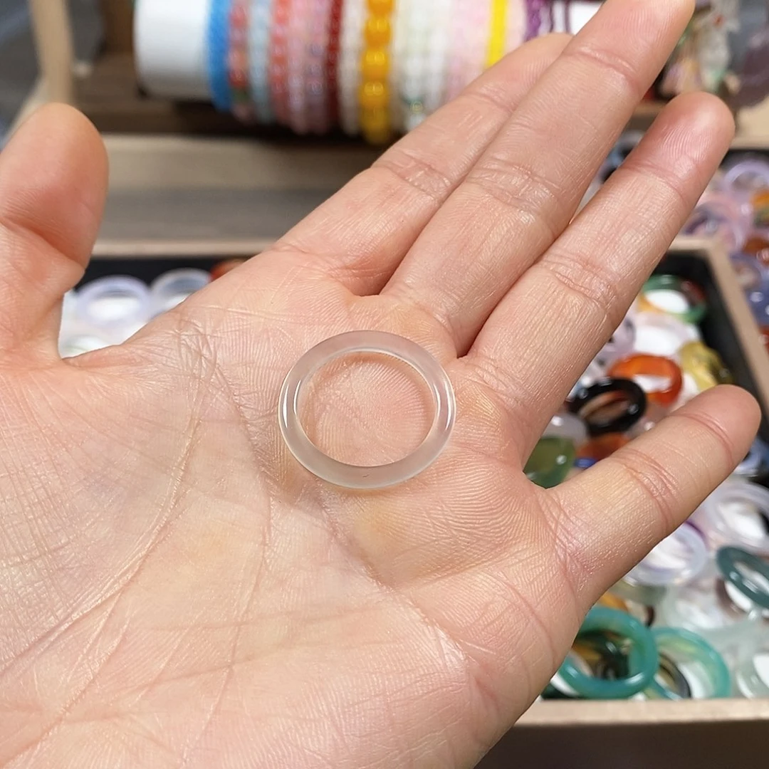 玛瑙/玉髓戒指未镶嵌珂***哎