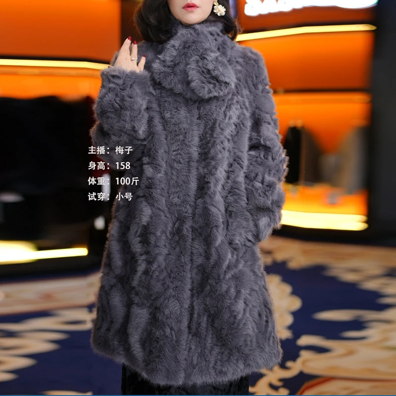 【有才专属】冬季轻奢女装中长款时尚百搭外套新款气质外套5890