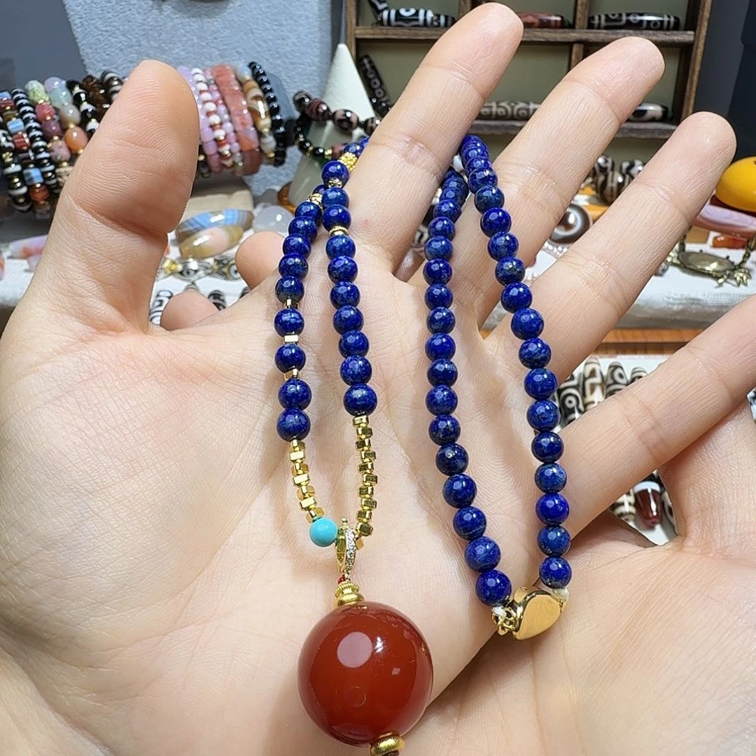 云***）玛瑙/玉髓未镶嵌颈饰