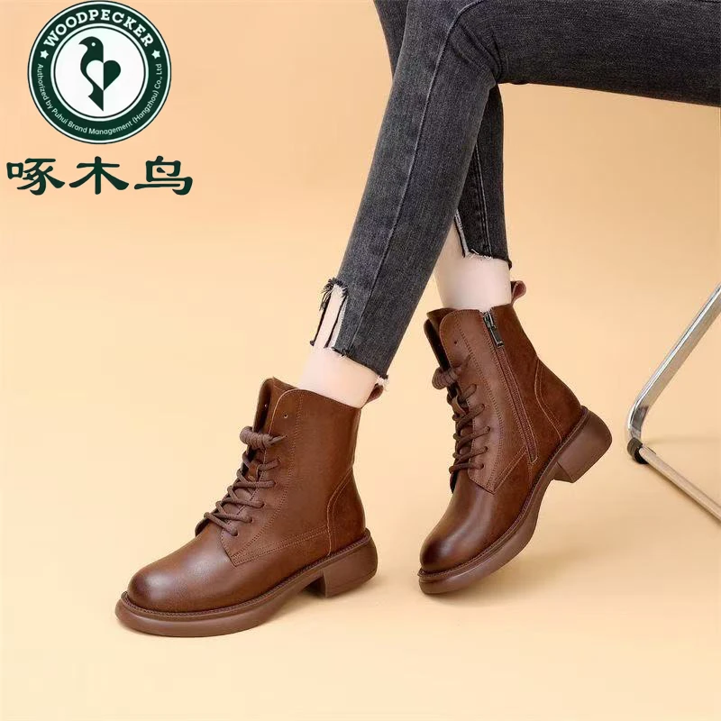 【粉丝福利】专柜正品爆款软皮保暖专柜正品加绒切尔西马丁靴1137