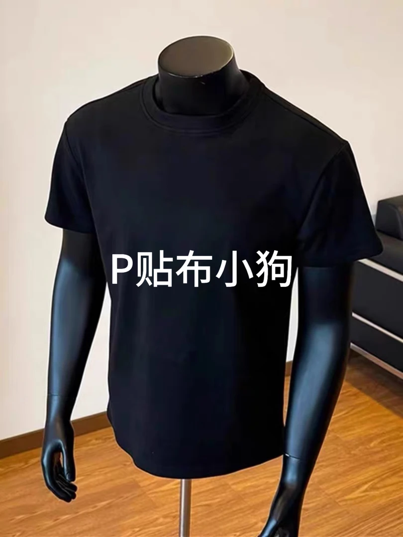 辣妹修身小狗贴布绣女款短袖T恤夏季