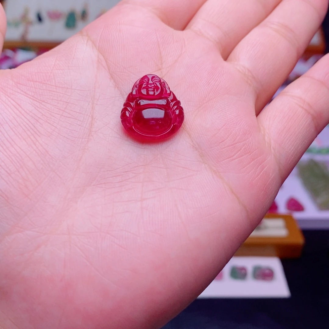 颈饰碧玺未镶嵌佛公m