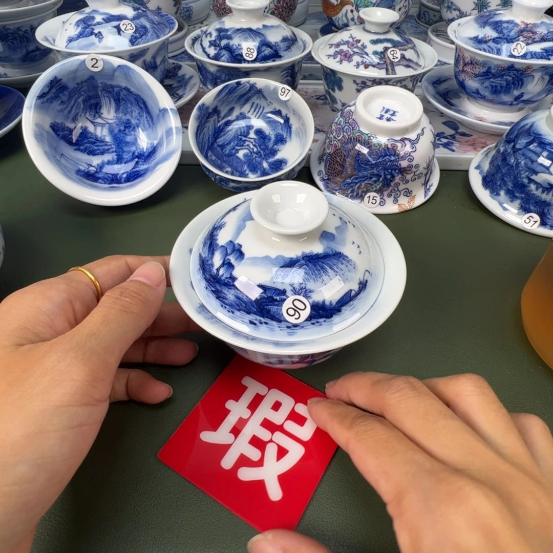 景德镇纯手工纯手绘茶具木木90