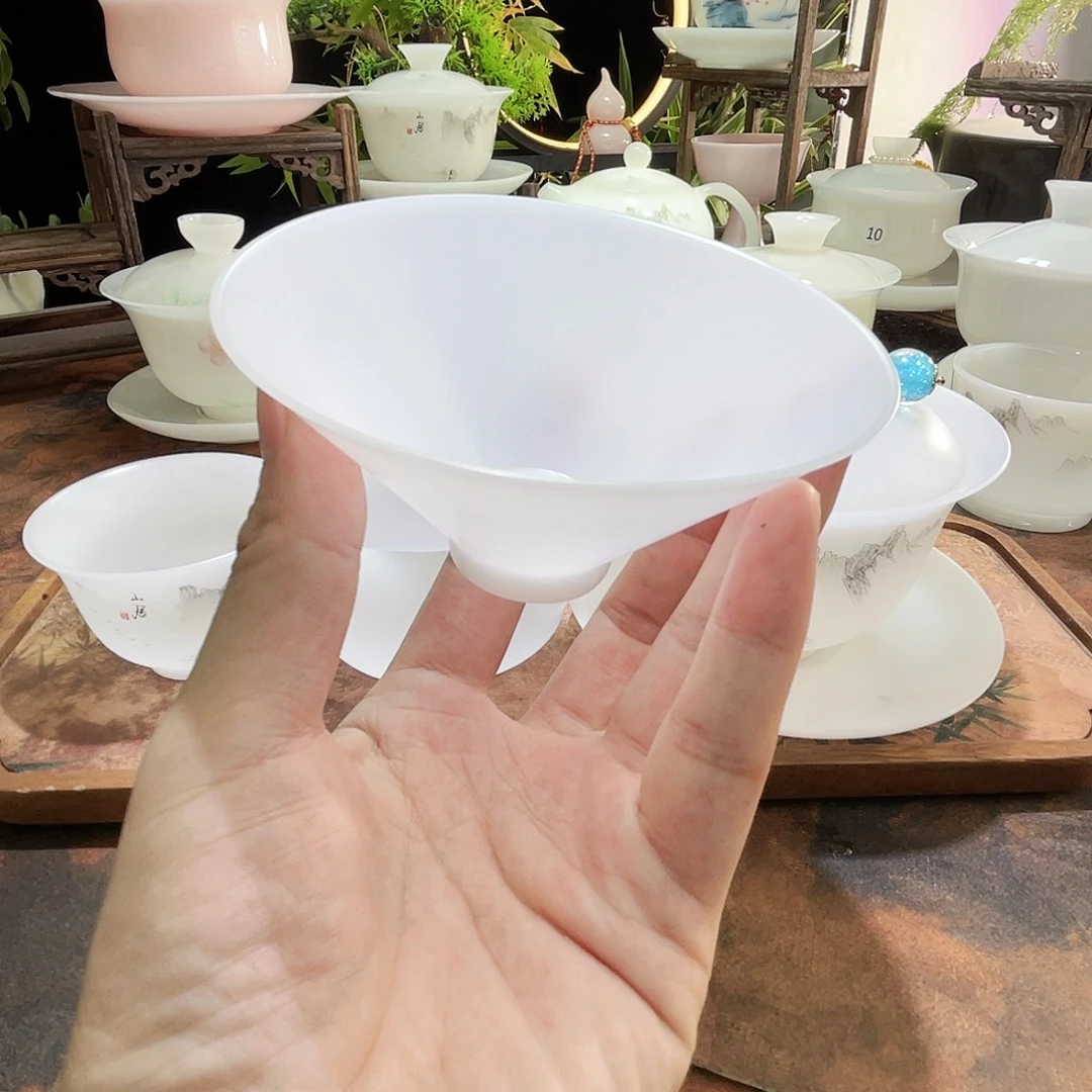 冰晶璞玉超薄斗笠杯