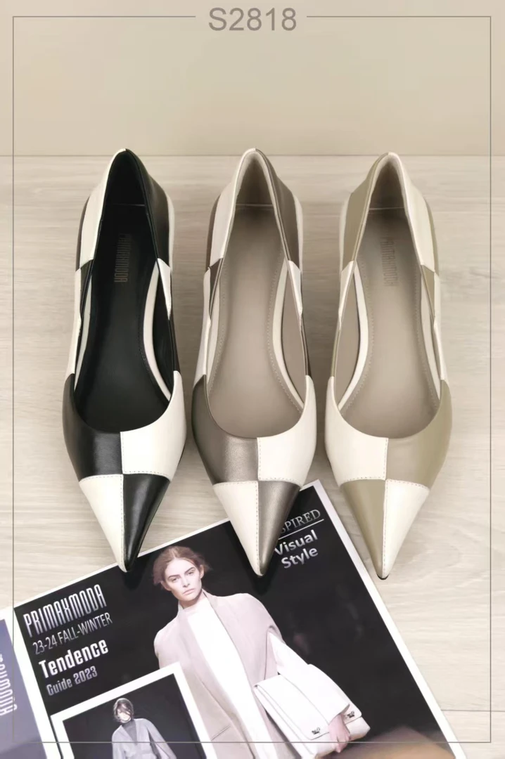 拼色棋盘格手工鞋定制类不退