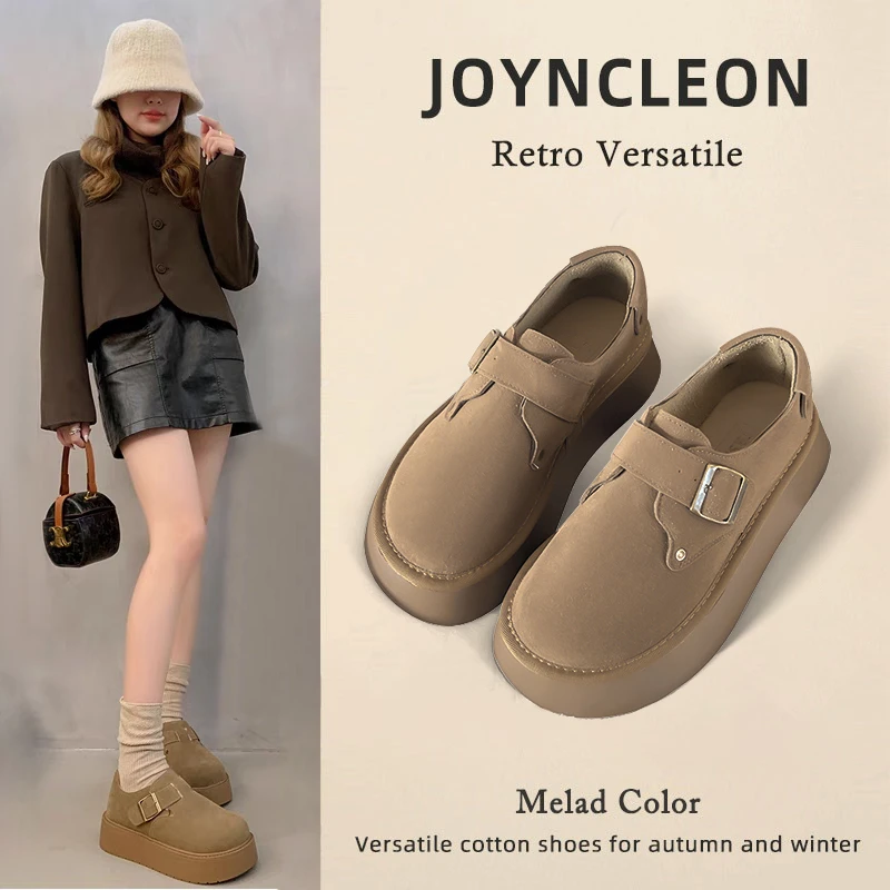 婧麒休闲百搭勃肯鞋女软底舒适厚底2024新款春夏季时尚豆豆乐福鞋