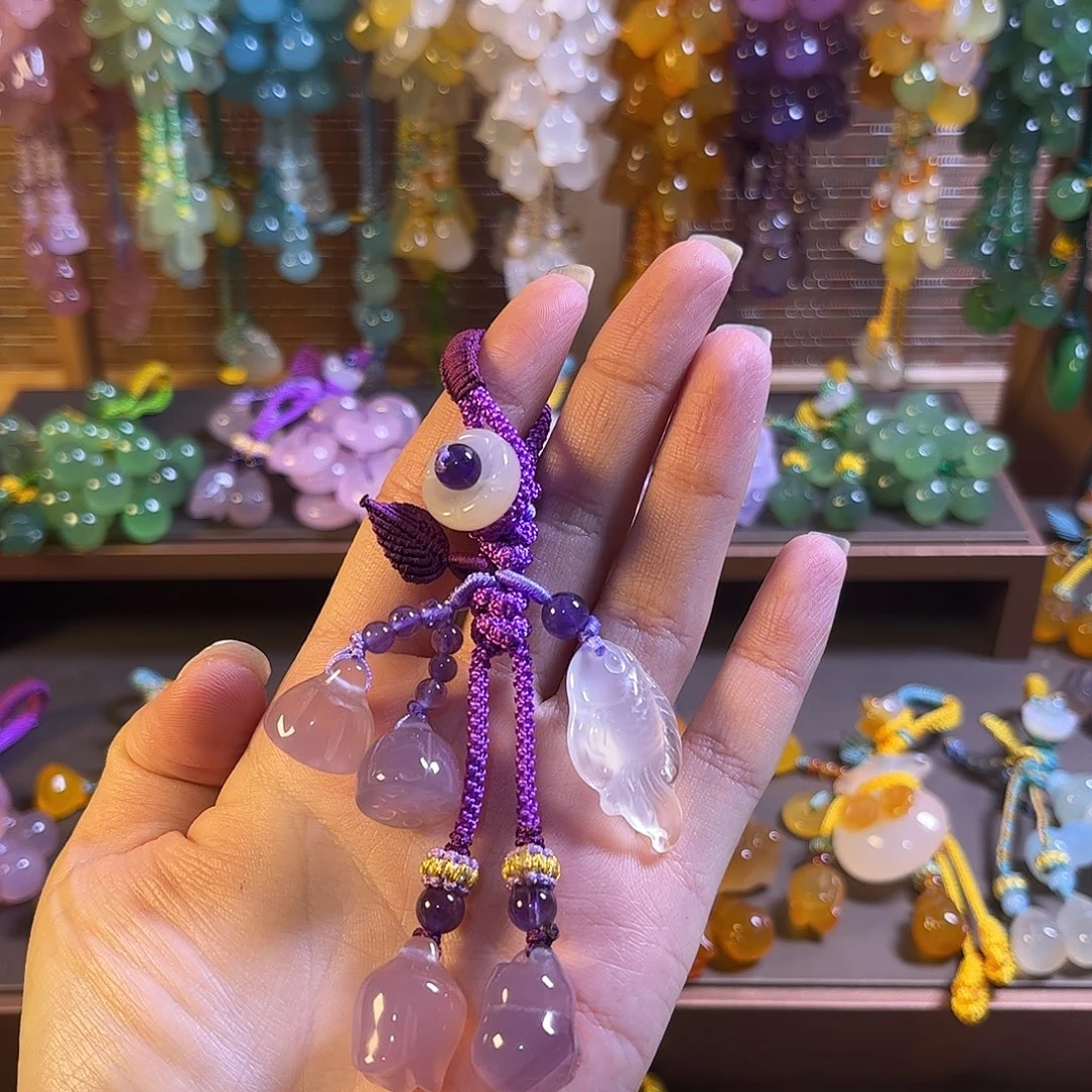 玛瑙/玉髓未镶嵌车挂