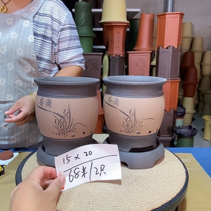 紫砂花盆紫砂花盆