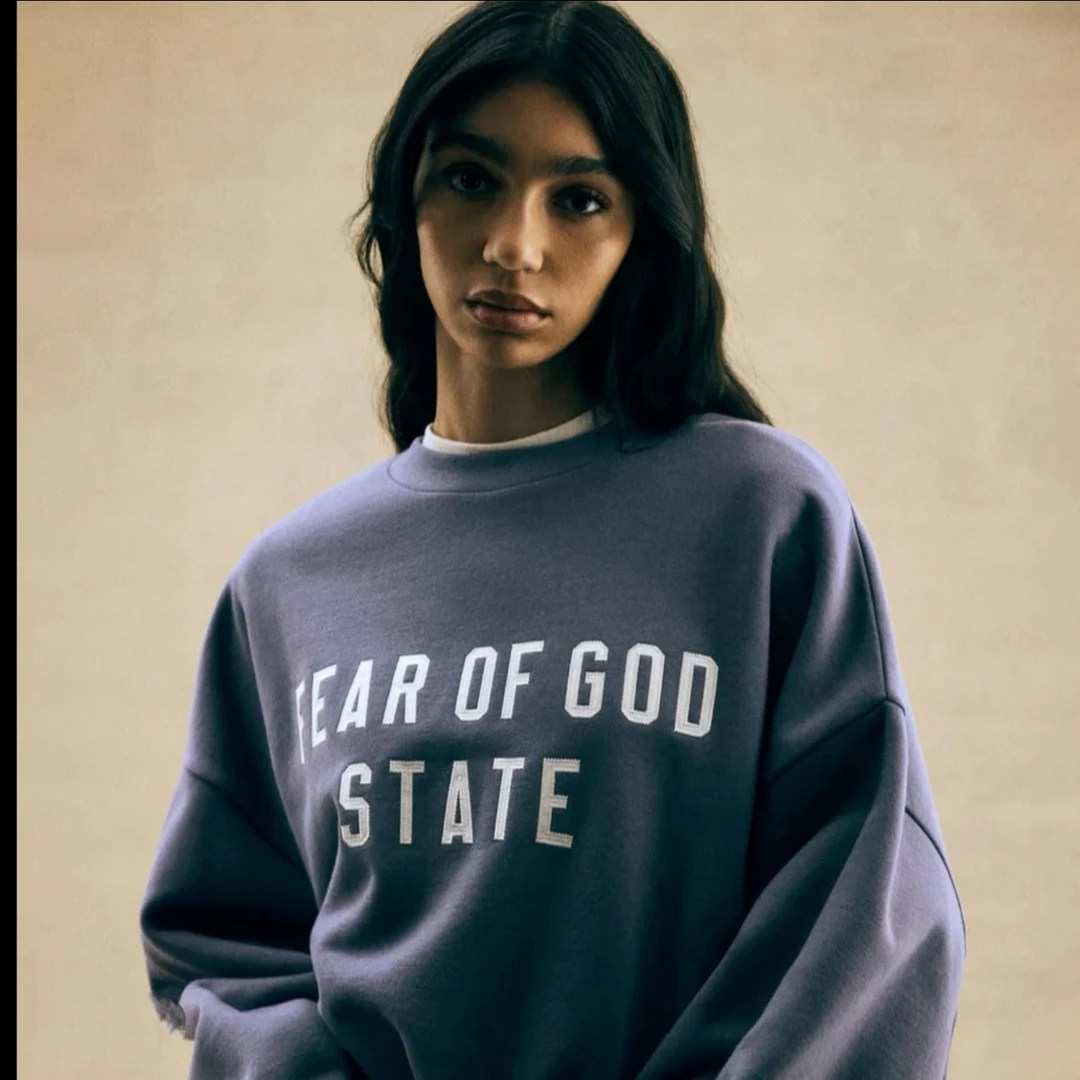 24FW ESSENTIALS Fall Core 重磅抓绒圆领卫衣美式休闲高街