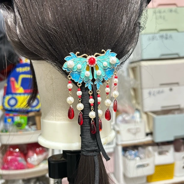 戏曲头饰花旦小姐后压复古宫廷女发夹越剧黄梅戏舞台百搭国风舞蹈