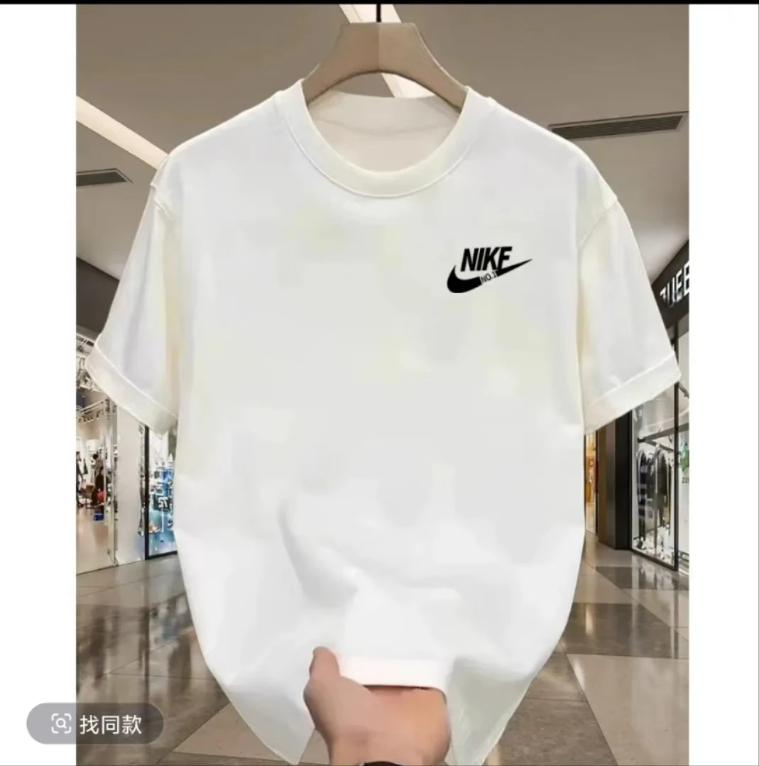 333重磅新疆长绒棉短袖圆领云柔水光T打底衫 男女纯棉T--D12