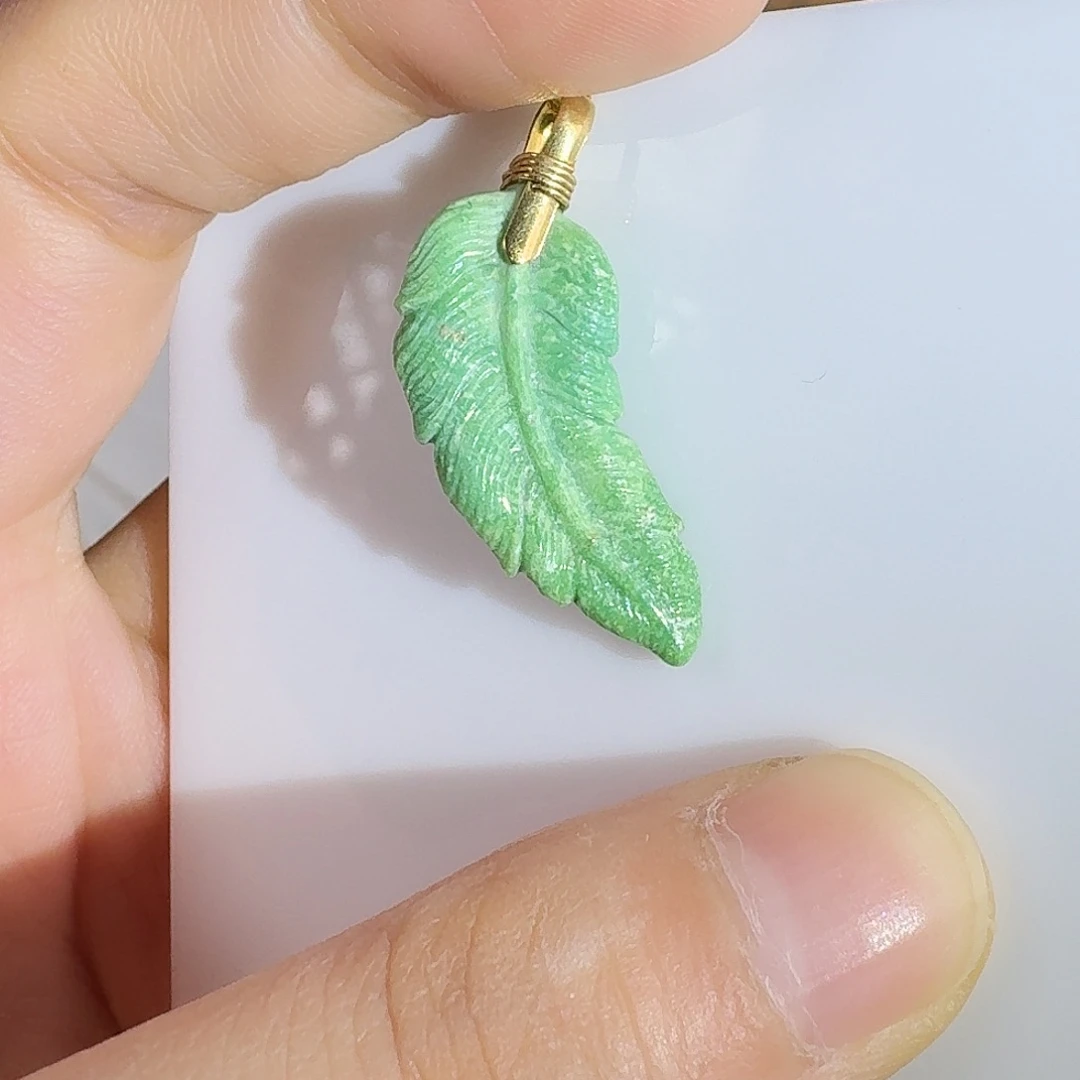 绿松石18K金镶嵌珠宝奇石