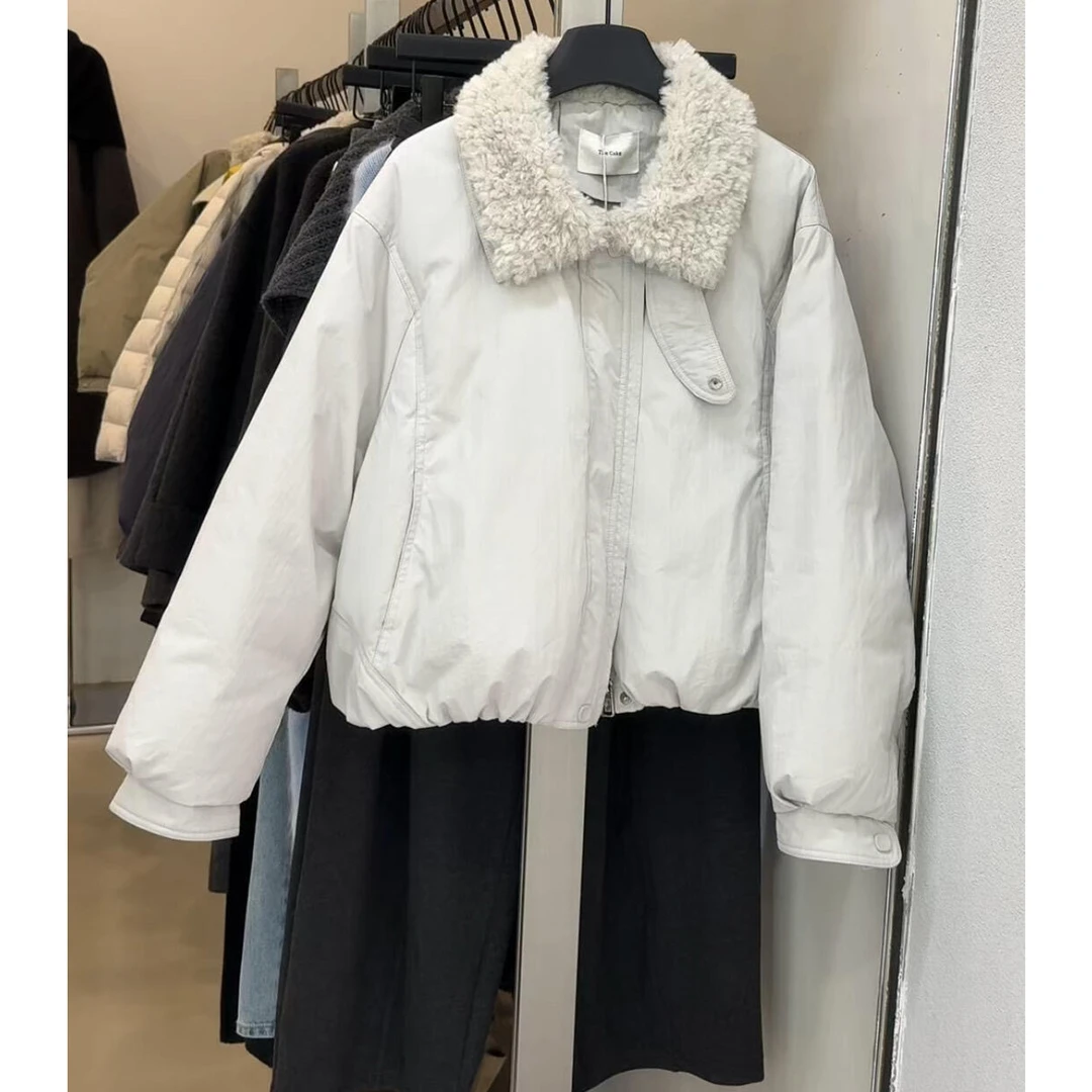 超厚实高级感巨好看的高级设计棉服女2025年冬季新款保暖版型短款