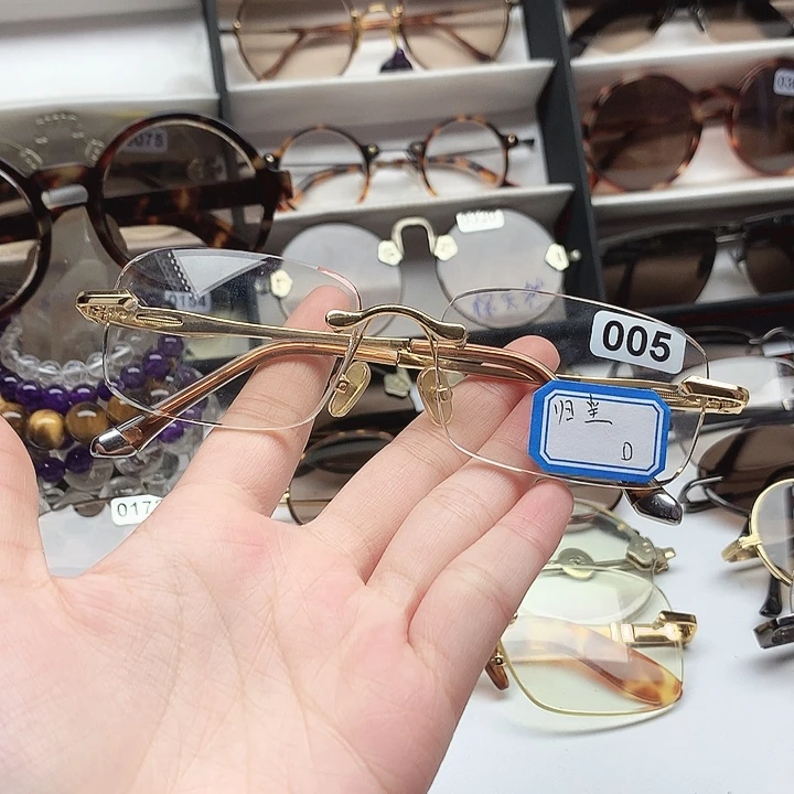 分体款无框金色竹叶青