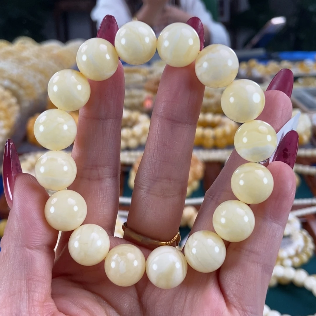 琥珀未镶嵌珠宝奇石13圆珠20.6