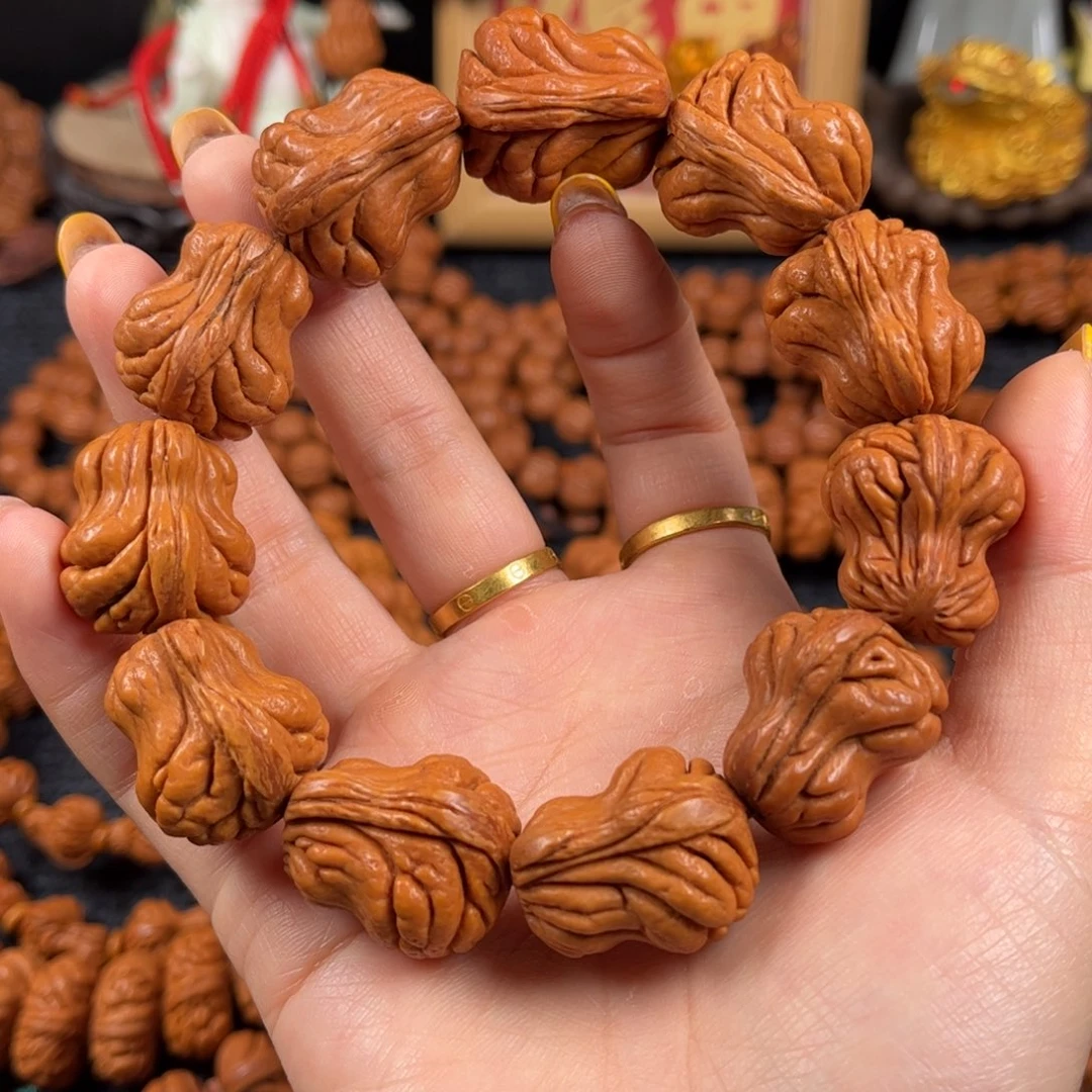 桃核吊坠A2链接手串