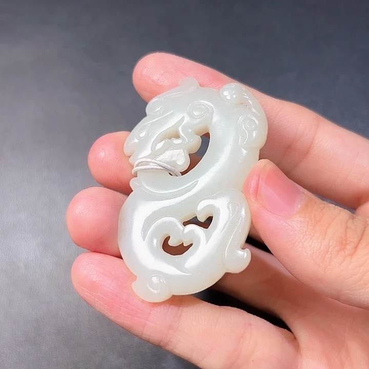 和田玉挂件未镶嵌黑*