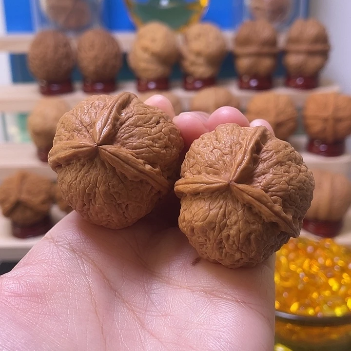 吊坠文玩核桃38金牛20