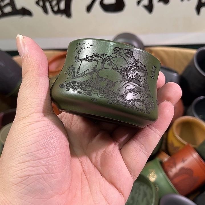 茶杯紫砂全手工紫砂主人杯