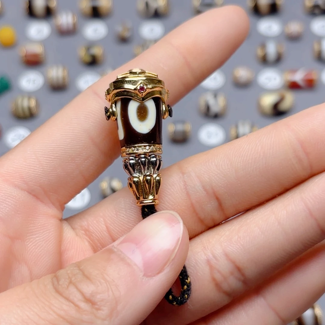 玛瑙/玉髓隔珠未镶嵌G*E