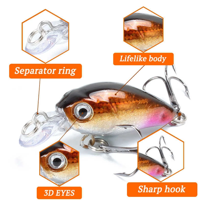 微物摇滚带响珠CC60CC50浮水面系路亚假饵翘嘴鳜鱼鲈鱼