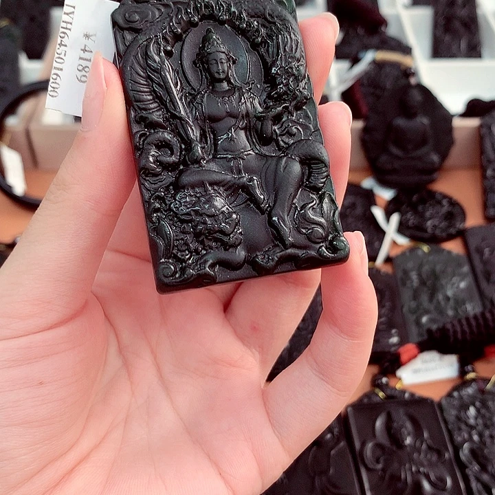 狐***雪天然a货钢琴黑特色题材挂件