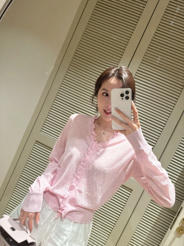 uki studio｜半夏 花边领亚麻上衣开衫