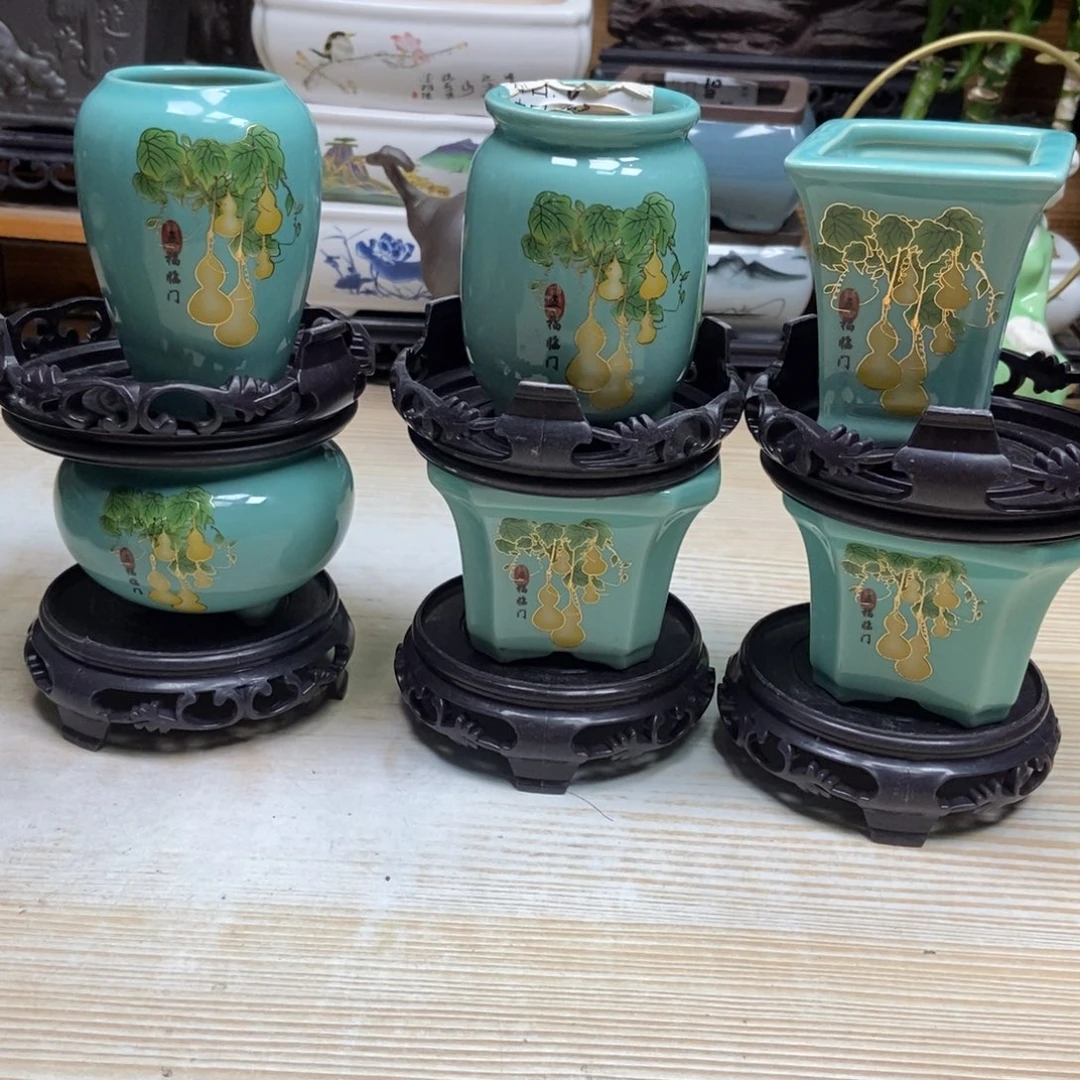 瓷片陶瓷花盆陶瓷艺术