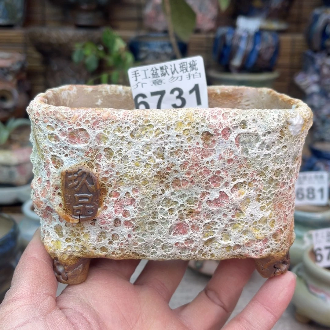 手工花盆默认瑕疵完美者勿拍